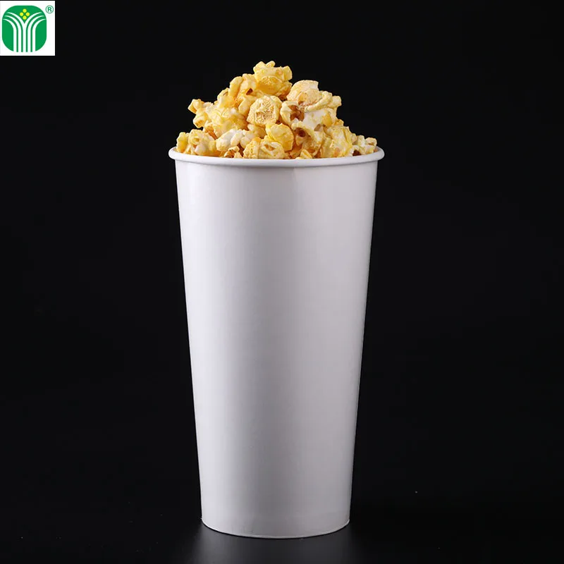 custom logo printed 32oz paper popcorn cup