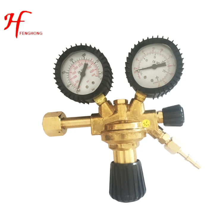 China Manufacturer male thread brass pressure reducer for carbon dioxide argon