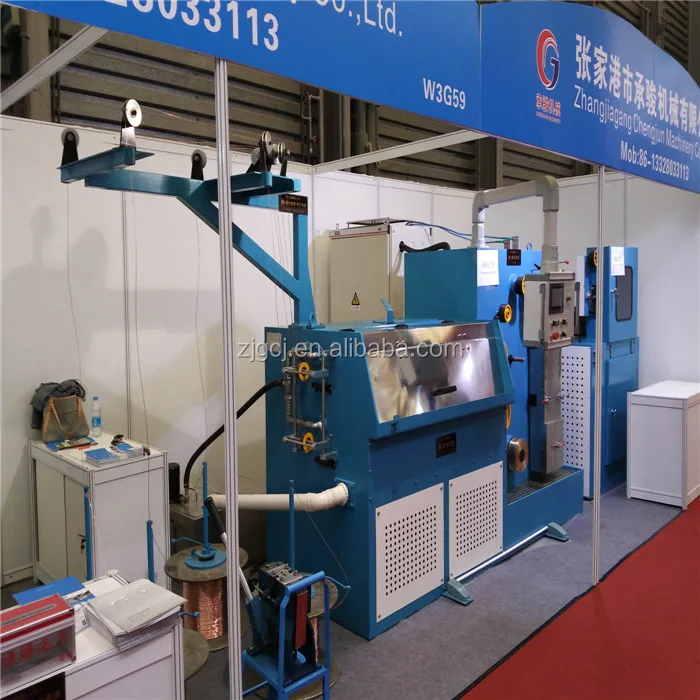 Многопроводная модель 35% экономия энергии запатентованная 4 провода промежуточная машина для волочения медной проволоки и отжига + большая катушка