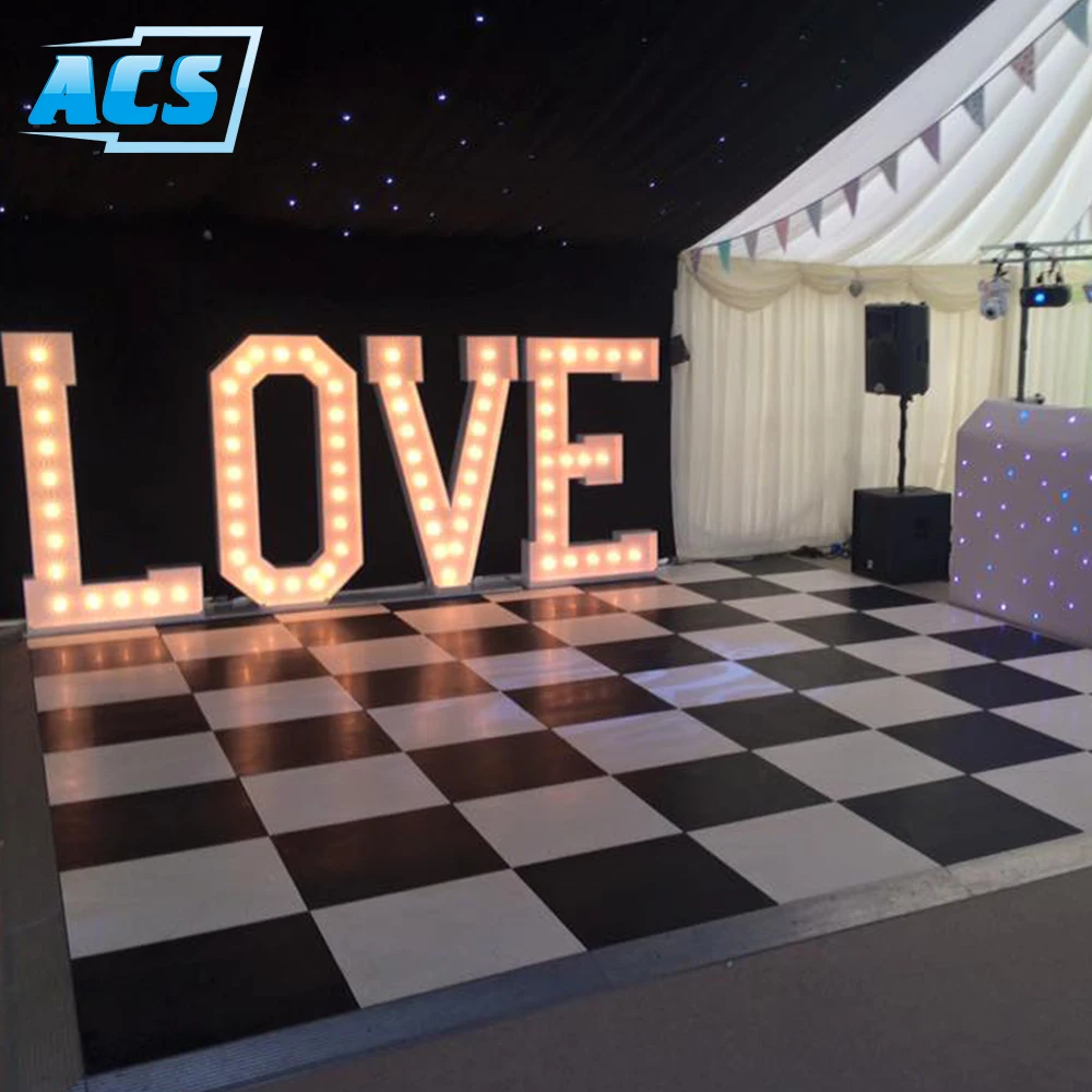 Wedding laminate portable white round dance floors for sale