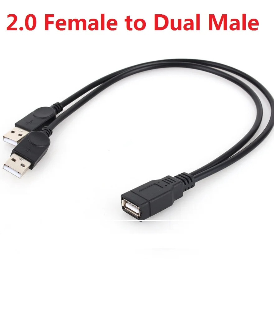 Custom USB 2.0 Female Panel Mount Type A Female to Type A Female