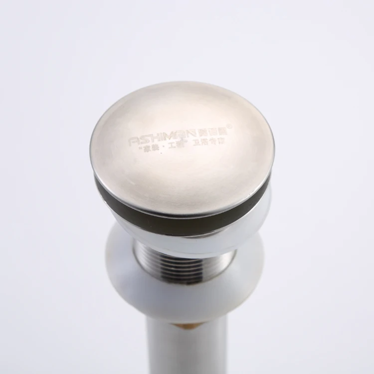 Nickle brushed Drain pop up stainless steel lavatory drainer