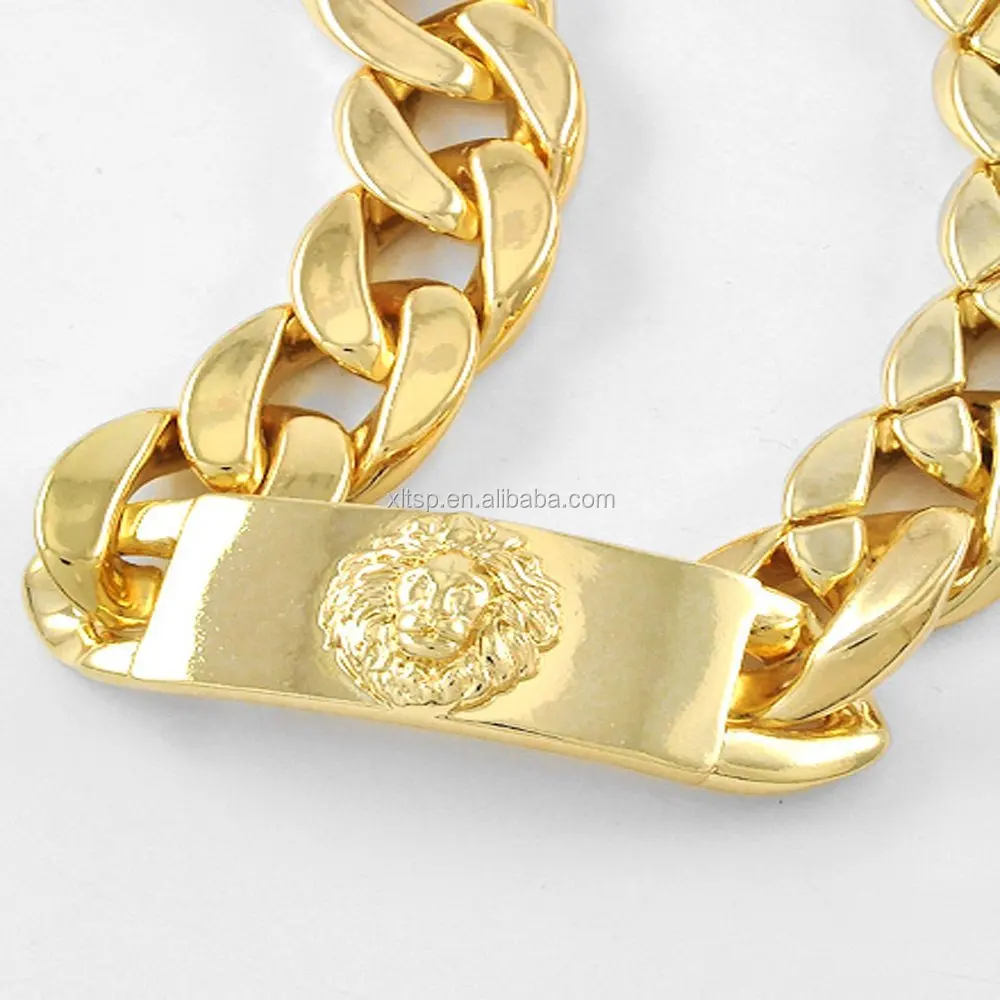 
Men Chunky Gold Chain Chain Link Necklace - Curb Chain 