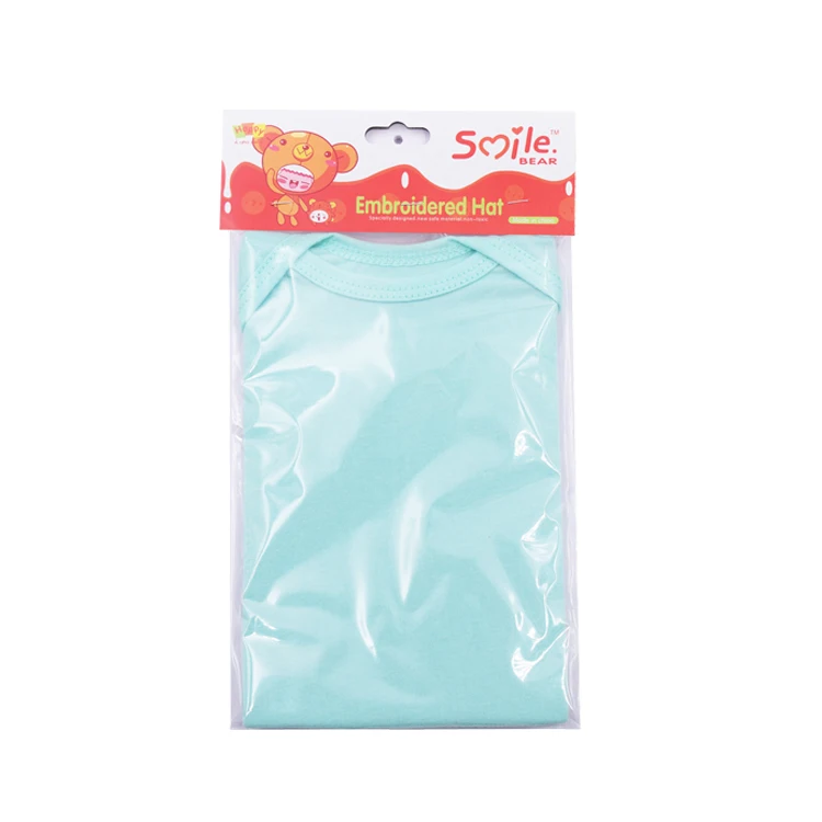 
Smile Bear Best Selling Pink & Blue Newborn Baby Clothes Organic 100% Cotton T-Shirt 