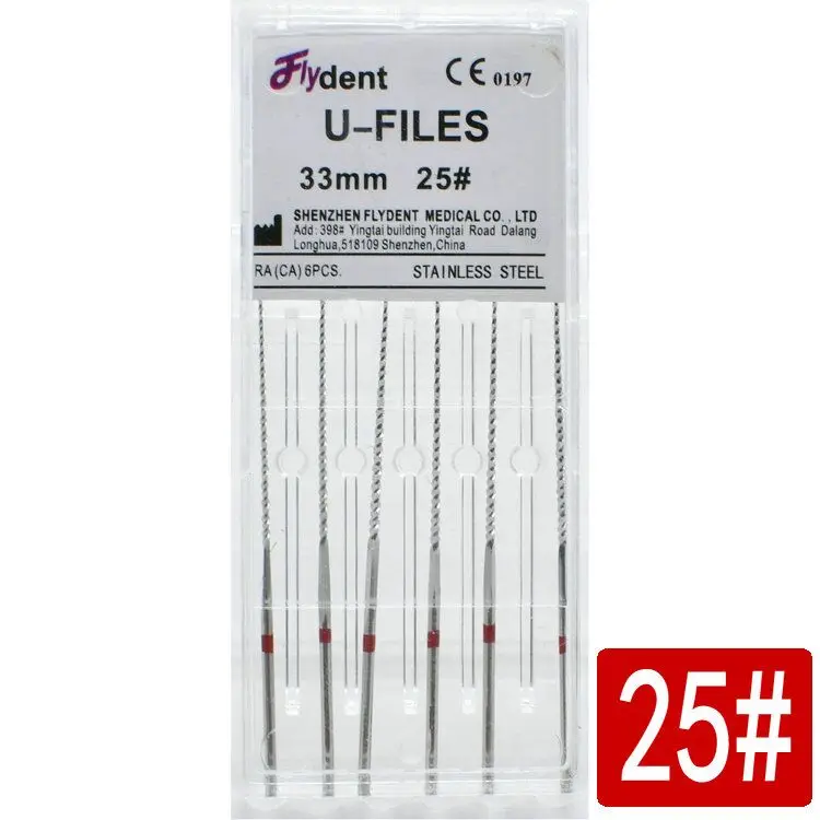 Dental Woodpecker U files Endodontic files stainless steel ultrasonic optional sizes Used for Root cleaning