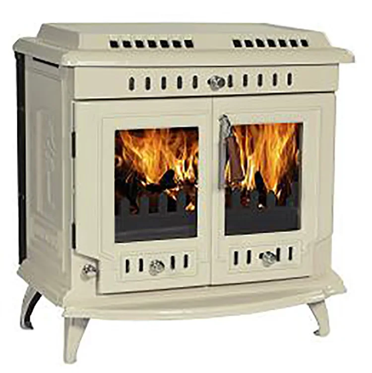 Indoor Freestanding Cast Iron Wood Burning Boiler Stove With Double Doors