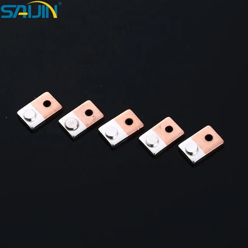 Electrical composite silver contact points for switch socket