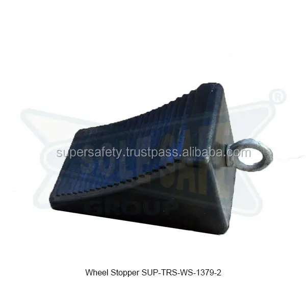 Rubber heavry duty wheel stop block, high quality wheel stopper rubber truck car parking lot plastic car rubber wheel stopper