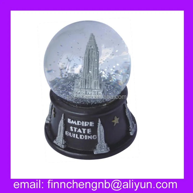 45,65,80,100mm polyresin souvenir snow globe,souvenirs gifts snow balls,decorative crystal soil water balls for eco-plant