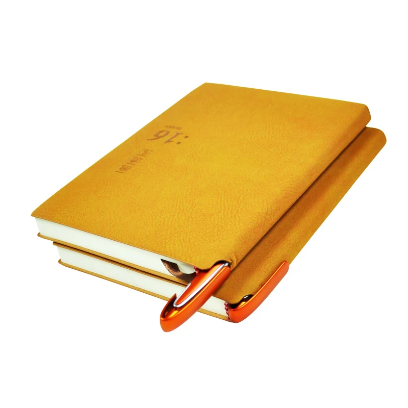 Direct printing factory competitive price journal book  easy carry planner grain soft PU Leather notebook printing