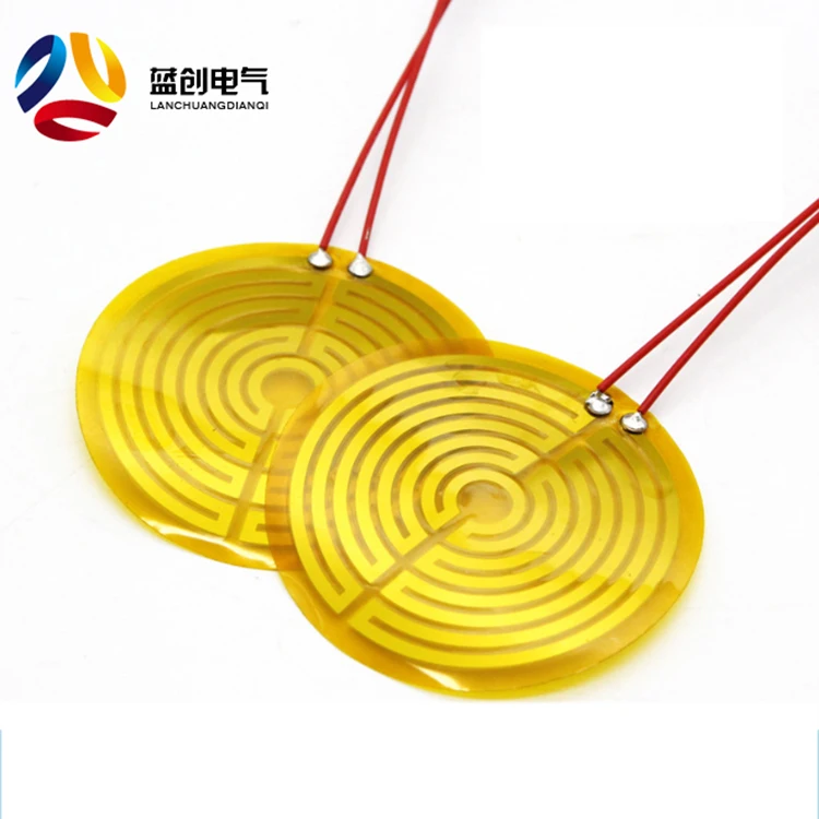 18*40mm 6 volts 6 watts kapton heater with adhesive, electric pi heating film for various usage