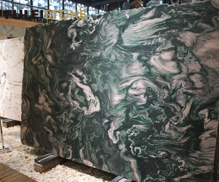 Beautiful nowy green granite luxury stone price for top grade decoration