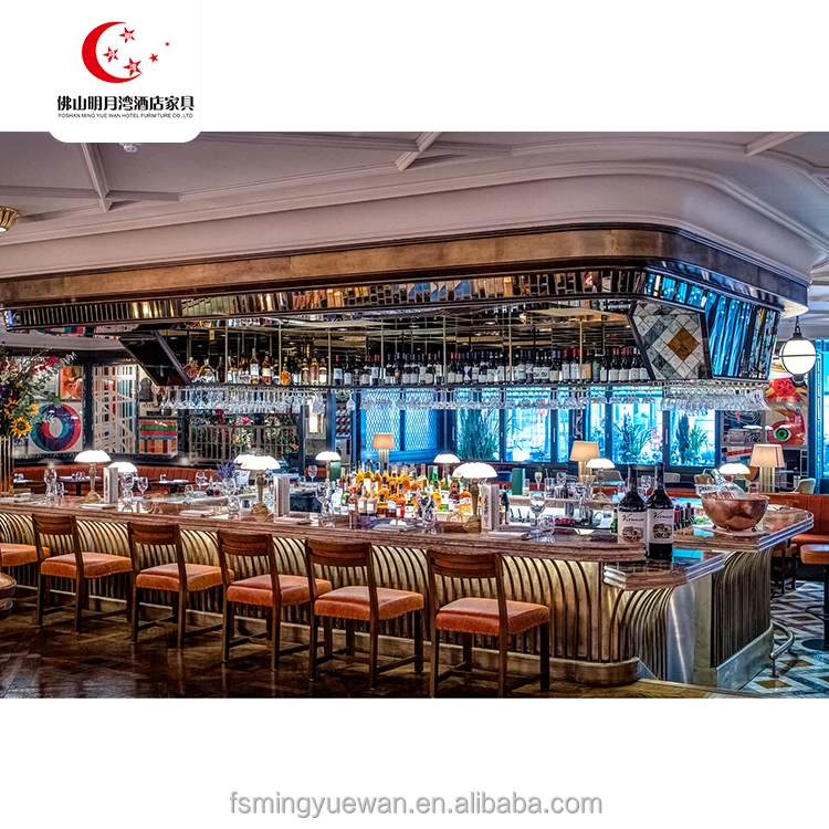 Бесплатный образец, деревянный стул, барная стойка, набор мебели для бара