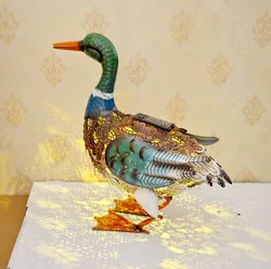 metal swan Animal Shaped Garden Solar Light