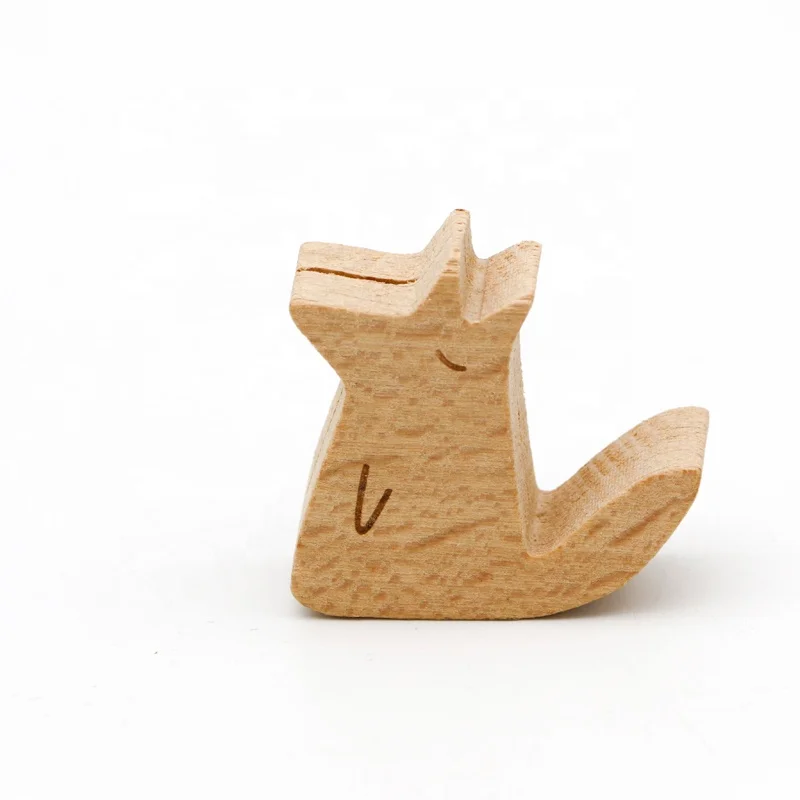 Laser Engraving Wooden Business Card Base  Card Holder Animal Shape