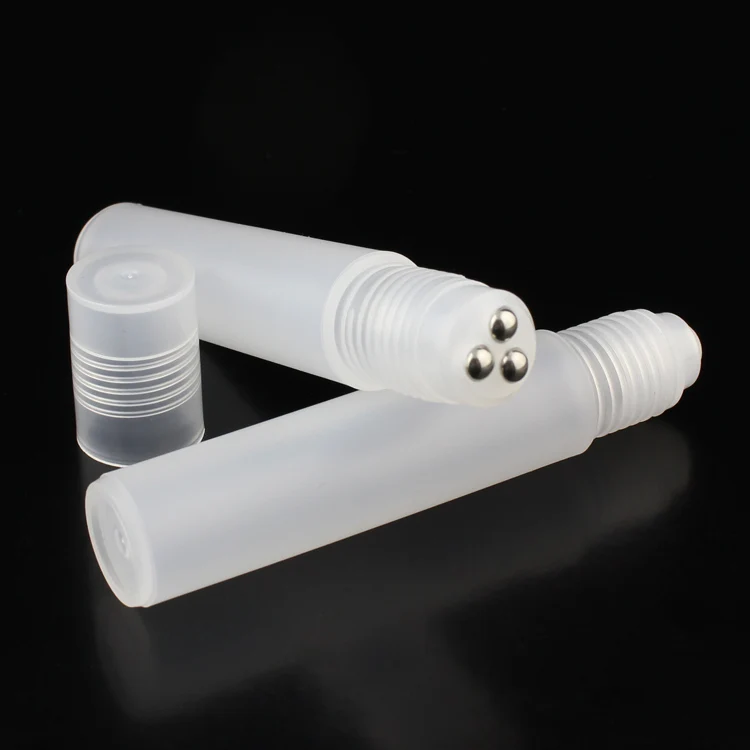 Cheaper price 15ML clear plastic tube packaging with roller ball