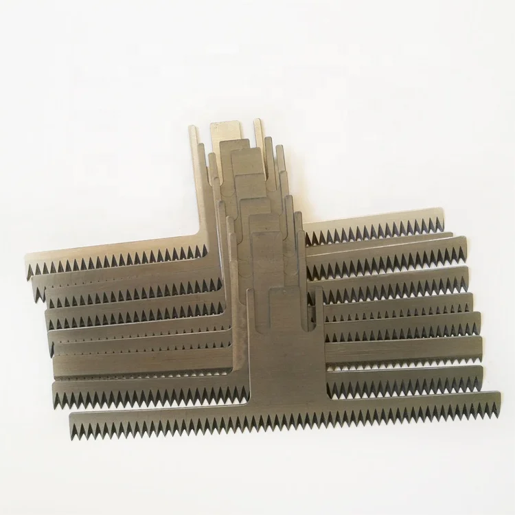 AFM высокоскоростная стальная машина для упаковки пищевых продуктов зубчатый лезвие зубчатое полотно пилы упаковочные лезвия