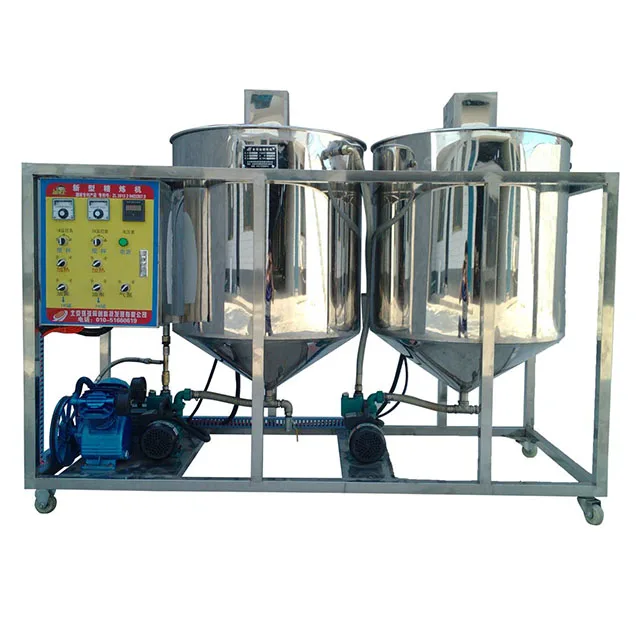 new technology Stainless steel groundnut mustard plam oil refining machine plant