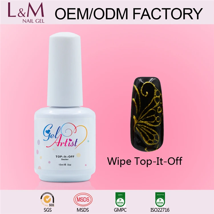 Gelartist Wholesale factory soak off uv transparent lm nail gel color polish