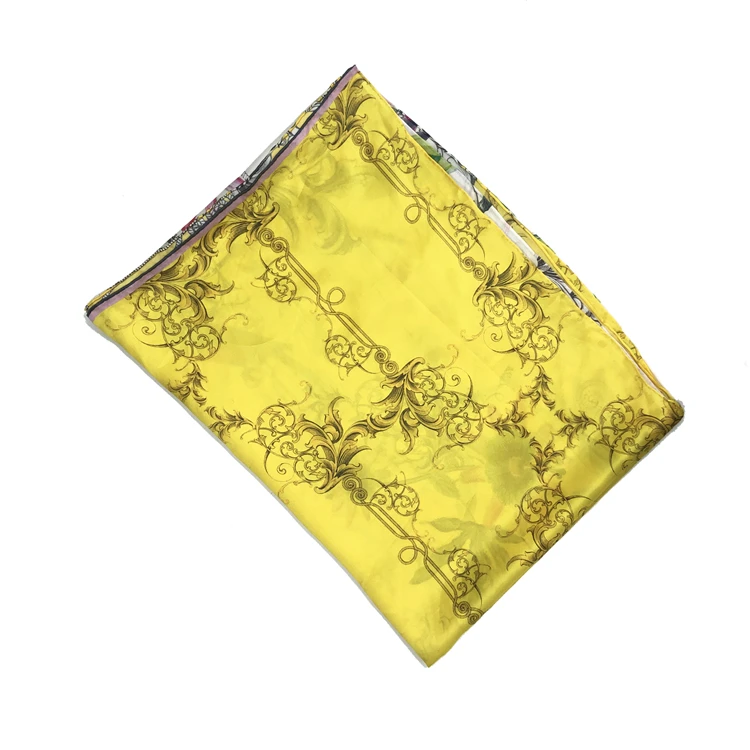 Шелковый шарф с цифровым принтом на заказ