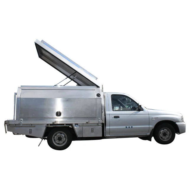 Custom Dual Cab Aluminium Gullwing Ute Camper Canopy Tool boxes