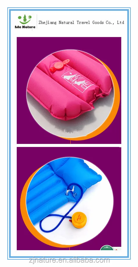 Popular High Quality Portable Inflatable Beach Mat With Pillow