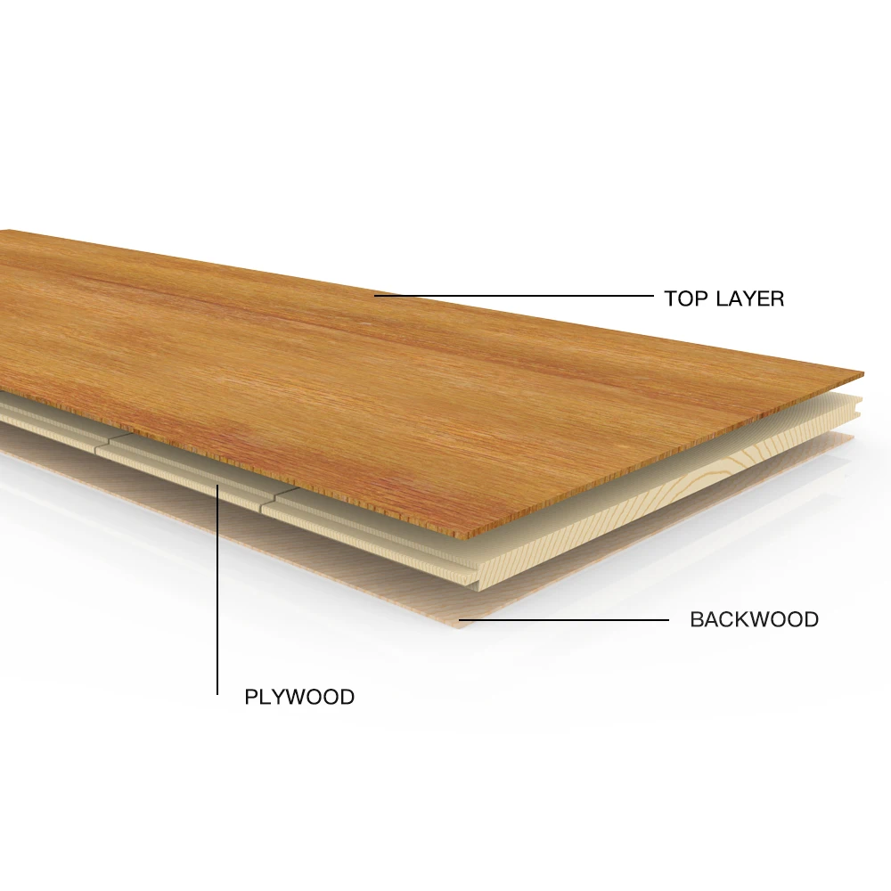 AB Grade 3 Layer Unfinished Oak Engineered Wood Flooing Multilayer Engineered Wood Flooring Online Technical Support
