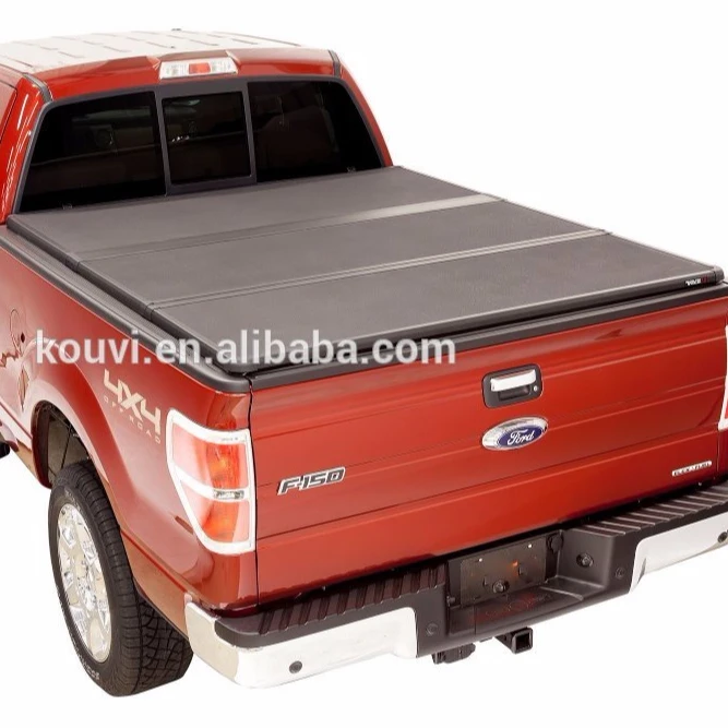 2012 d-max single cab kv8802 aluminum hard tri fold pickup truck bed tonneau cover