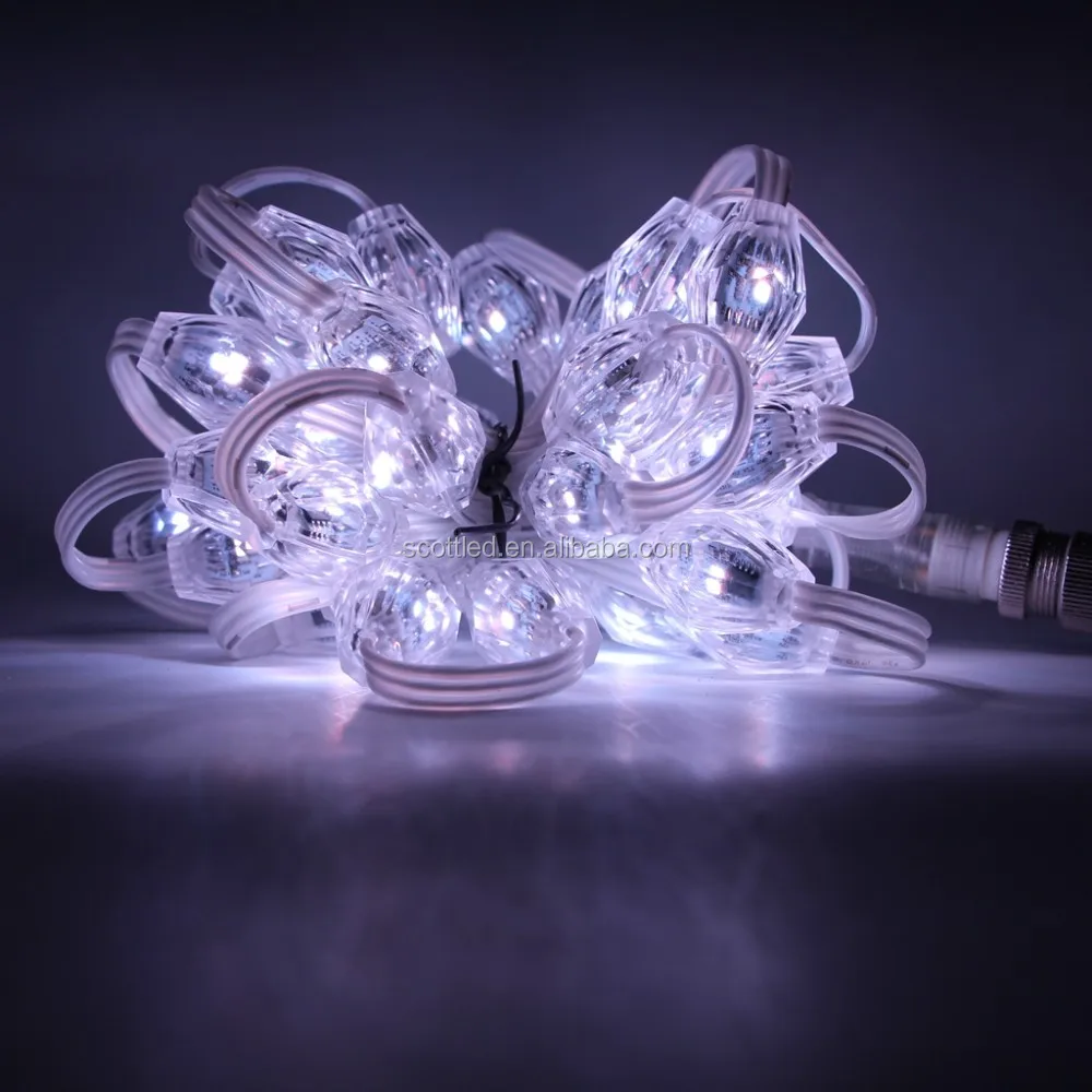 18 мм 3D пикселей светодиодный шар Smart RGB SM16703 полный цвет DC12V 6 шт. SMD3535 водонепроницаемые светодиодные лампы