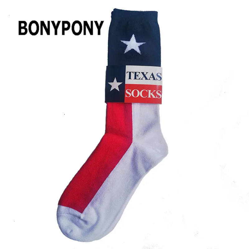 BONYPONY custom design china factory made  tourist gift souvenir cotton american china country flag socks