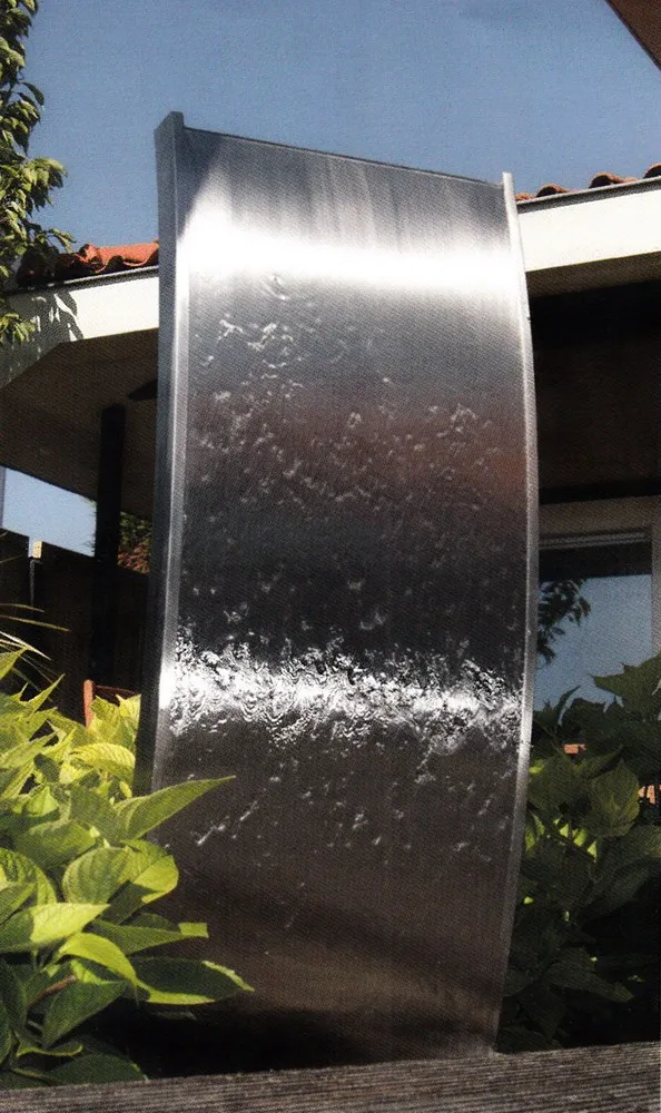 Outdoor landscape stainless steel waterfall fountain garden fountain waterfall