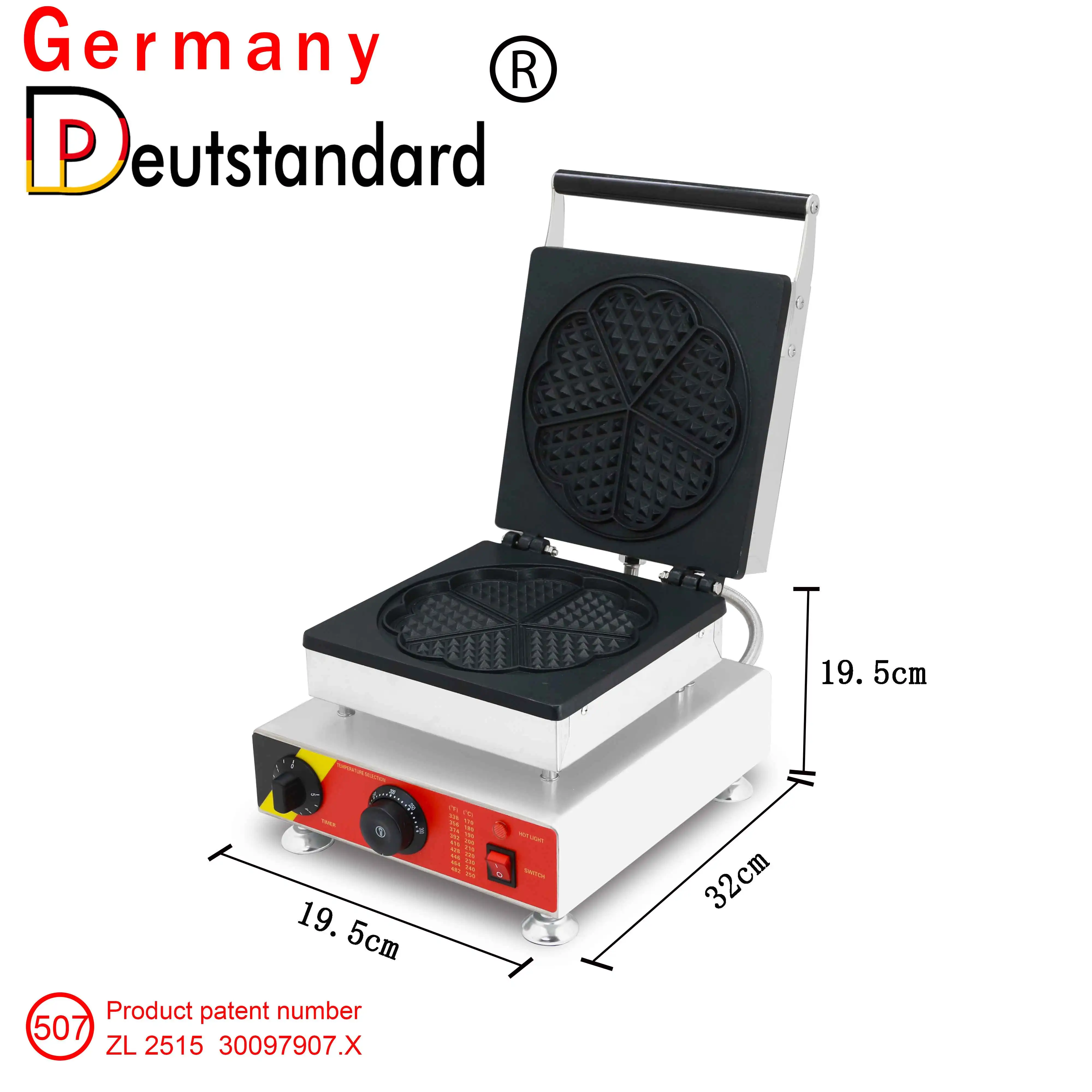snack machines heart shape waffle maker waffle making machine