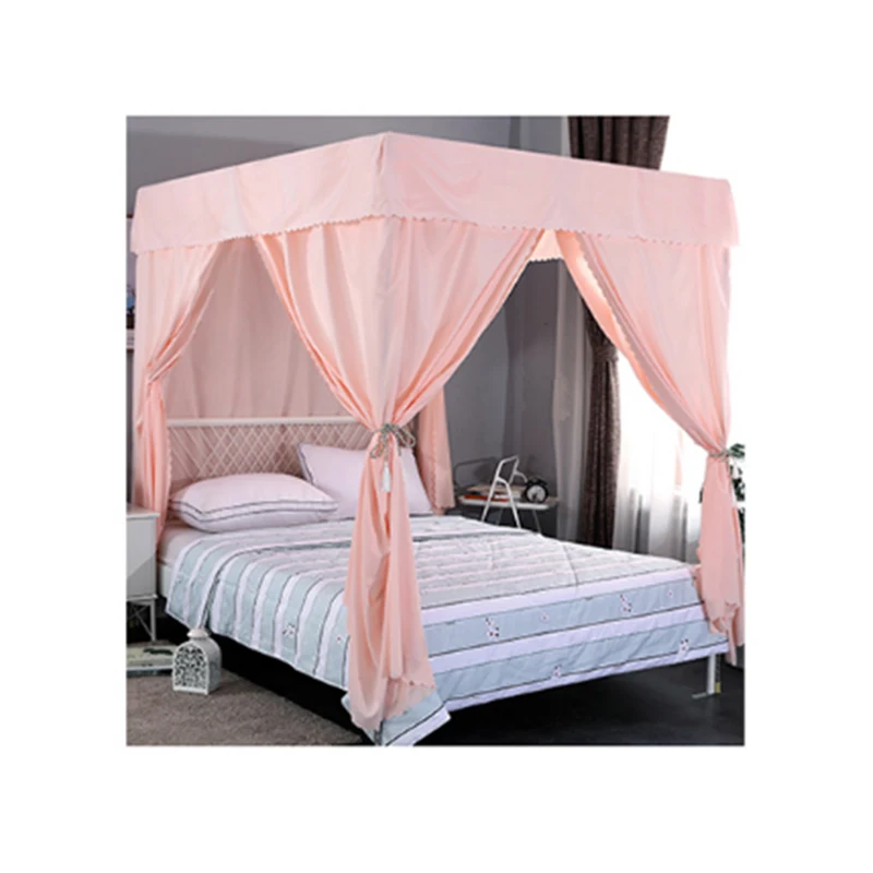 Factory Price Arabic Beautiful Sun Block Flame Retardant Bed Curtain