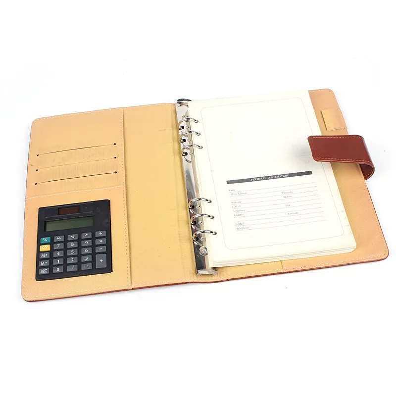 Notebook and pen corporate gift set with name card holder and Calculator