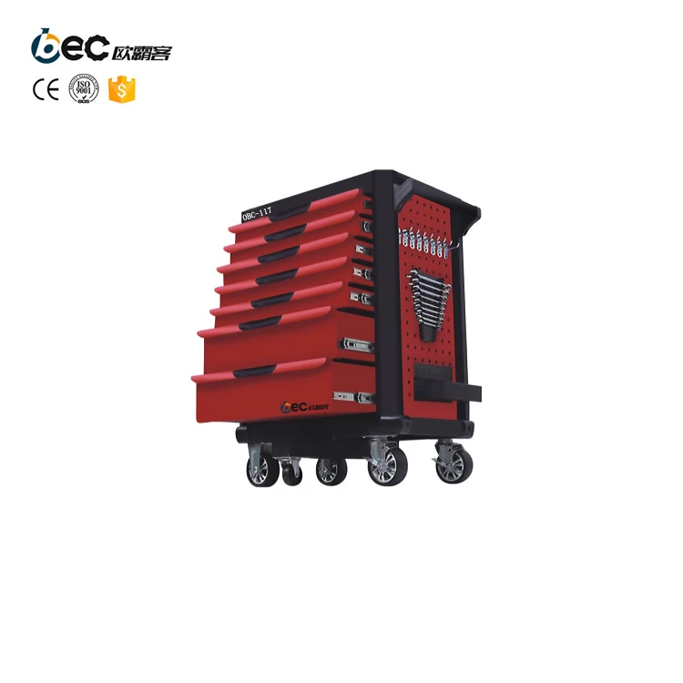 mobile  toolbox and tool trolley with cabinet handle tool set for cart repair