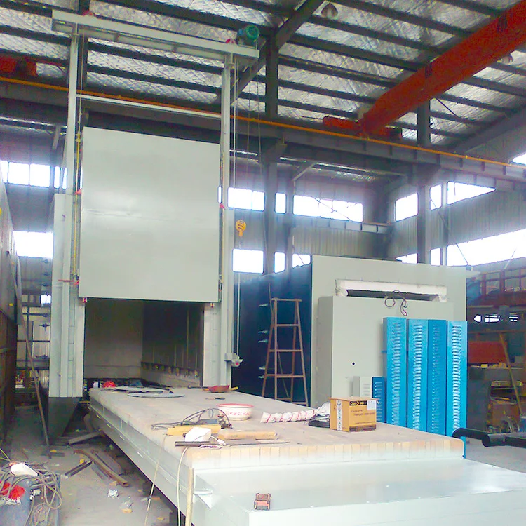 Factory Price bogie hearth hot air circulating drying tempering furnace, trolley type tempering heat treatment furnace