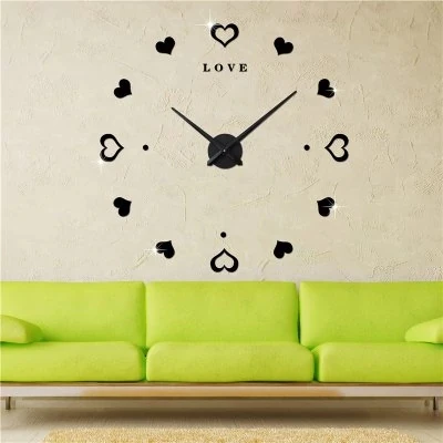 Creative Acrylic Art Clock home decoration big 3d wall clock big modern luxury digital wall clock reloj pared horloges