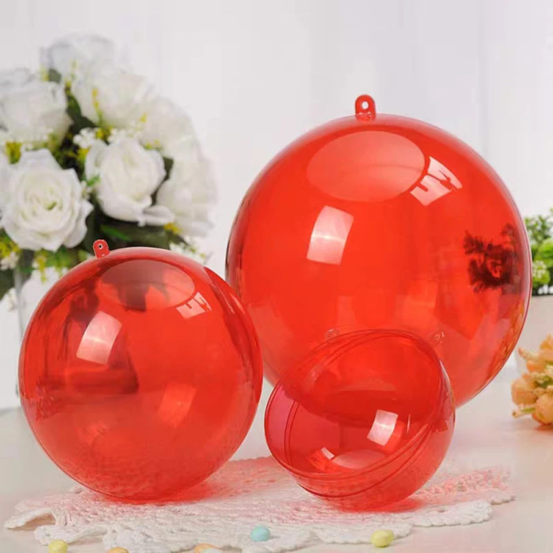 High Quality Hot Selling Christmas Tree Shaped Clear Plastic Ornaments Ball Ornament for Festive Decorations