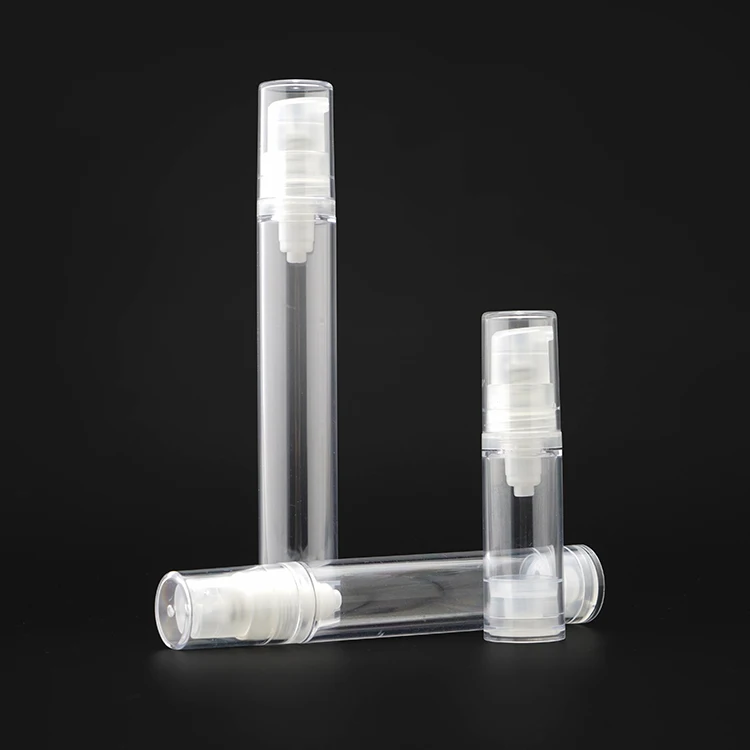 Travel storage make up cosmetic empty  airless pump lotion bottle 5ml 10ml 12ml