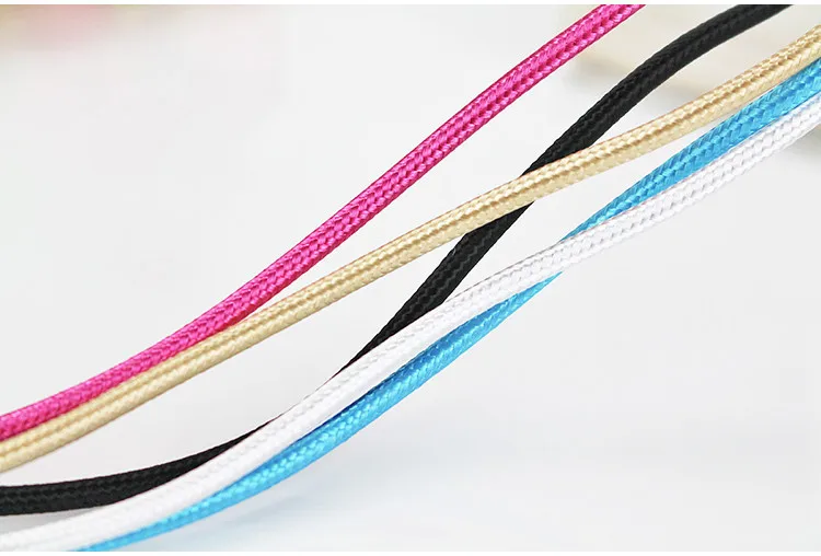 
1.5M alloy metal head core sync nylon braided cable usb charging cable for iphone with different colors 