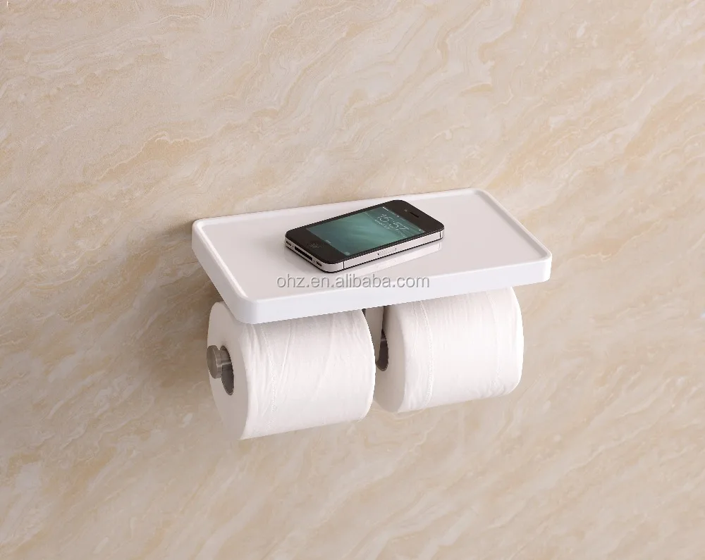 C-ry01 new abs bathroom shelf and stainless steel toilet paper holder