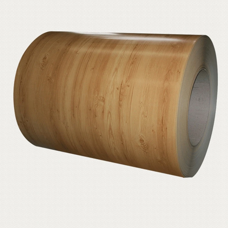 3d wooden prints ppgi Wood grain printing color coated steel coil