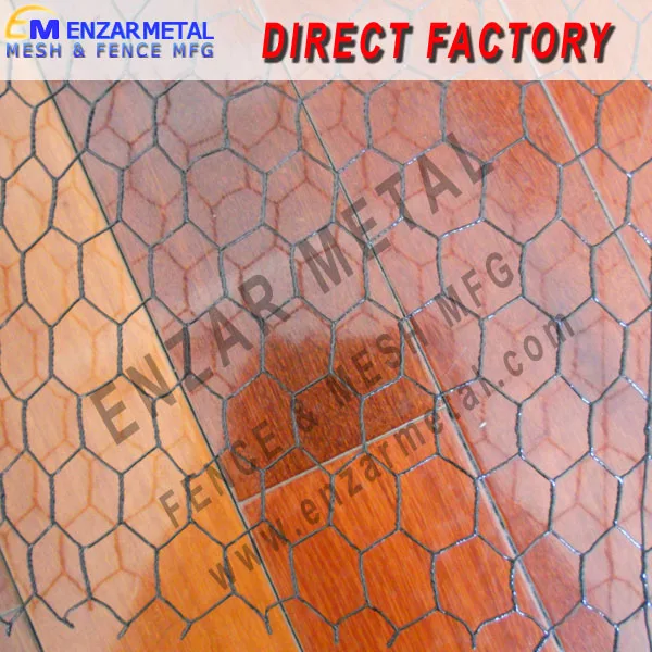 оцинкованной гексагональной сетки