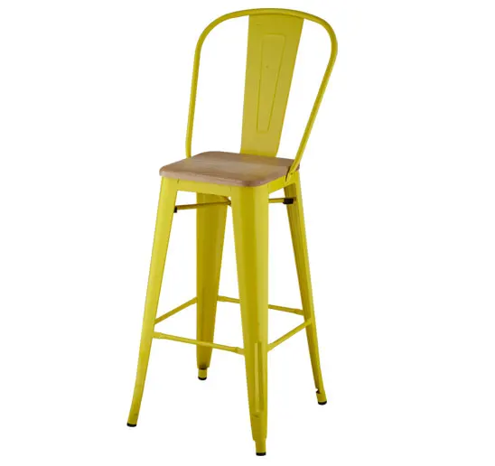 lowest price wholesale cheap modern stackable China brass retro steel vintage metal industrial high bar chair