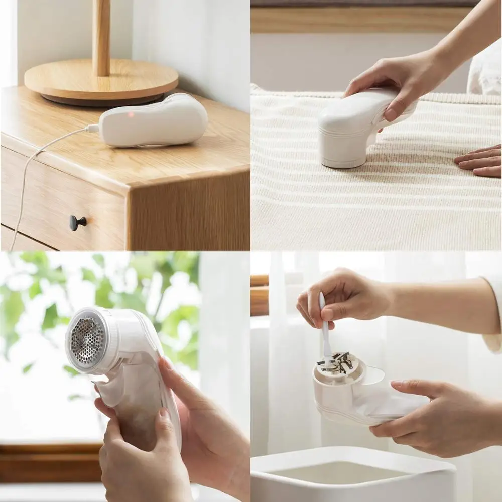 
Electric Lint Remover Portable USB Rechargeable Clothes Fabric Shaver Cordless Sweater Defuzzer Remove 