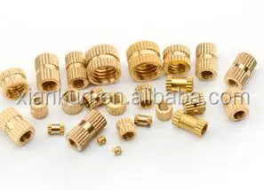 Brass Knurled Threaded Inserts Nut for Plastic