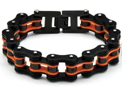 Custom Stainless Steel Rock Punk Bicycle Motorcycle Chain Bracelet