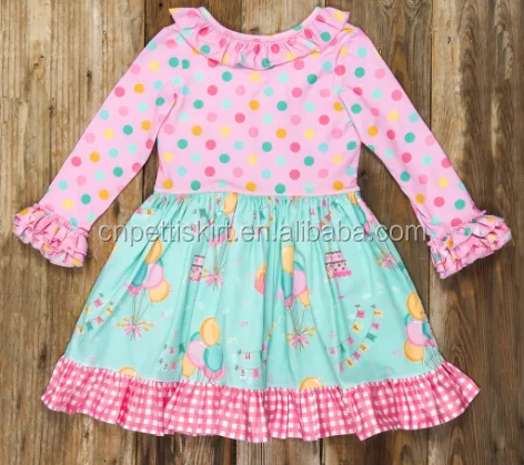 2021 best selling pretty girl party dress wholesale children clothing USA boutique cotton baby clothes