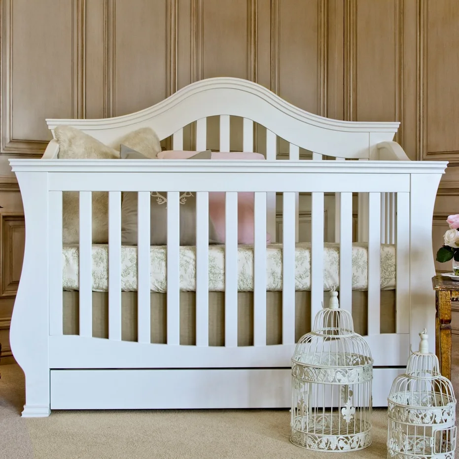 MOOB brand hot sale in USA pine wood high quality wooden baby crib
