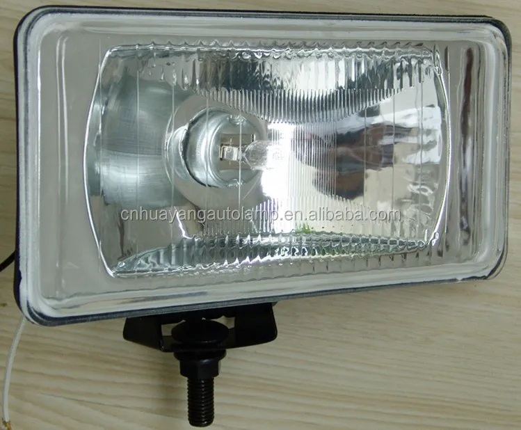 high quality rectangle halogen driving light halogen off road light universal auxiliary fog light fit SUV,TRUCK,OFF ROAD VEHICLE